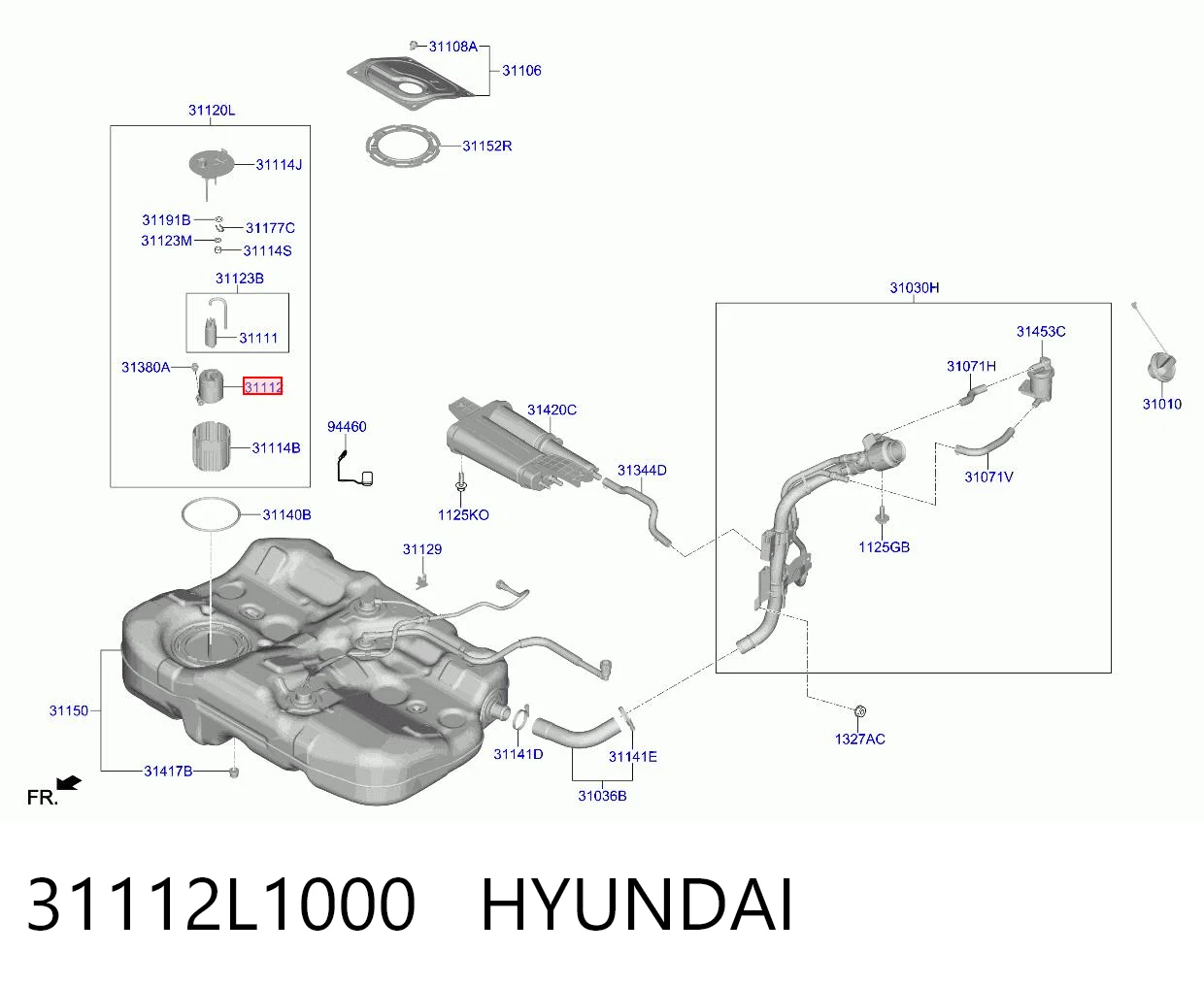 31112L1000 Hyundai/Kia Фильтр топлива