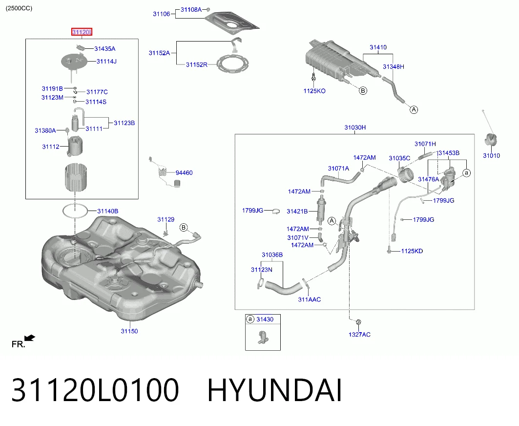 31120L0100 Hyundai/Kia Электробензонасос