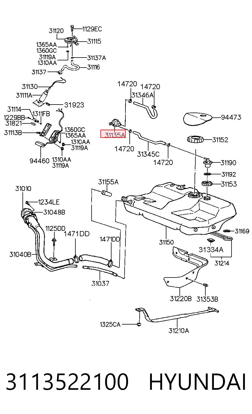 3113522100 Hyundai/Kia 