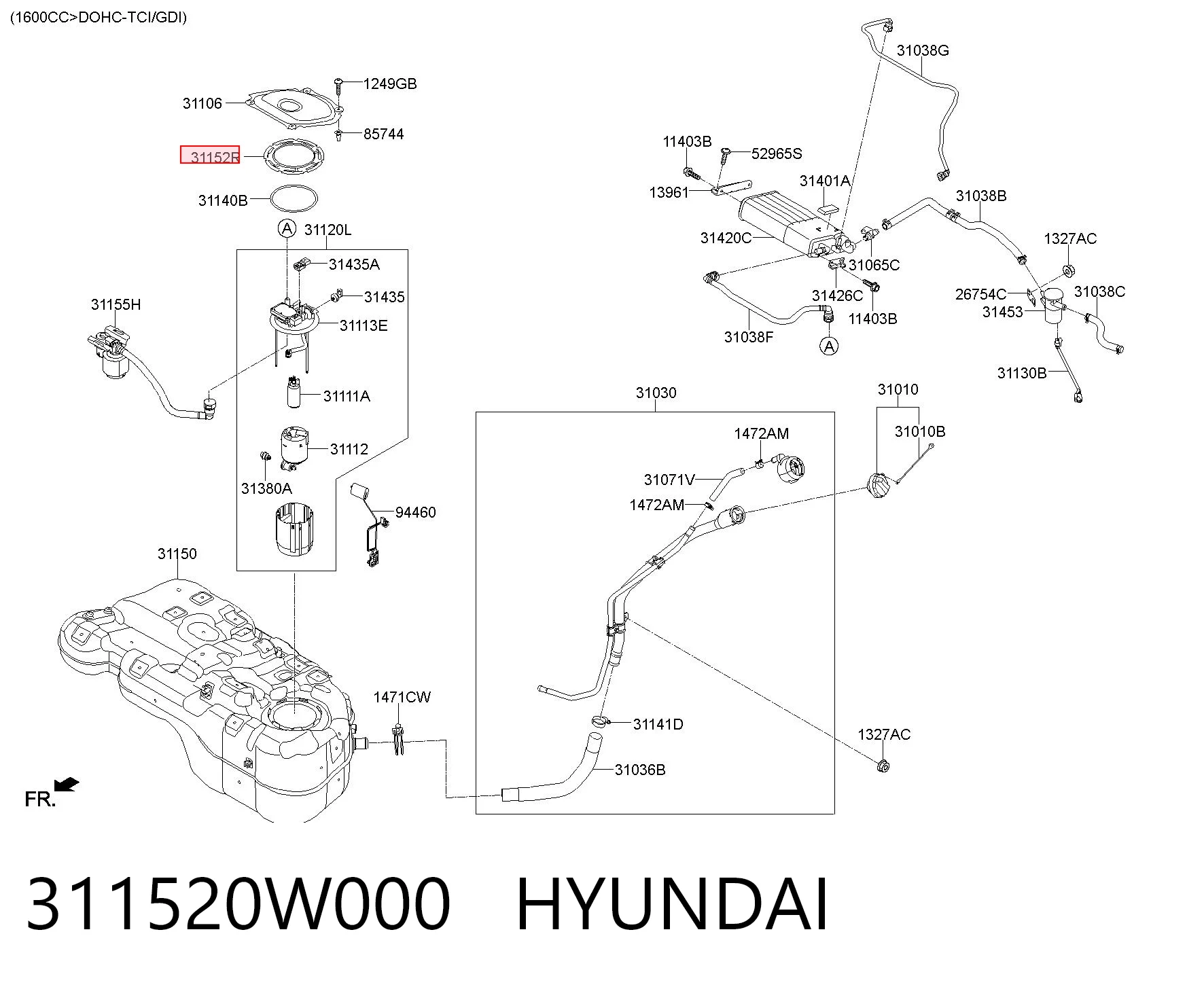 311520W000 Hyundai/Kia 