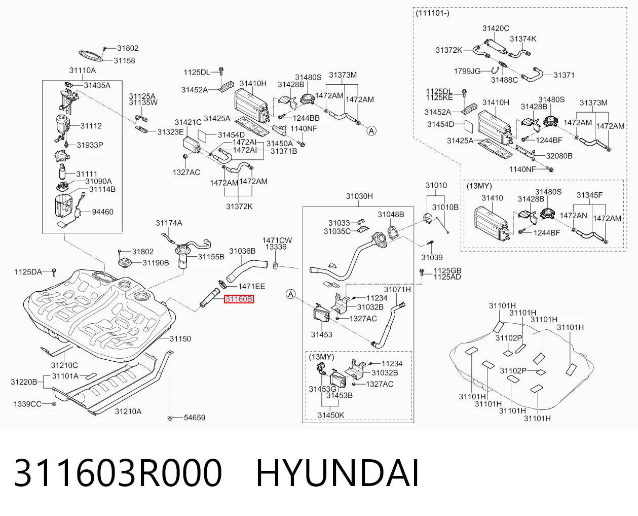 311603R000 Hyundai/Kia 