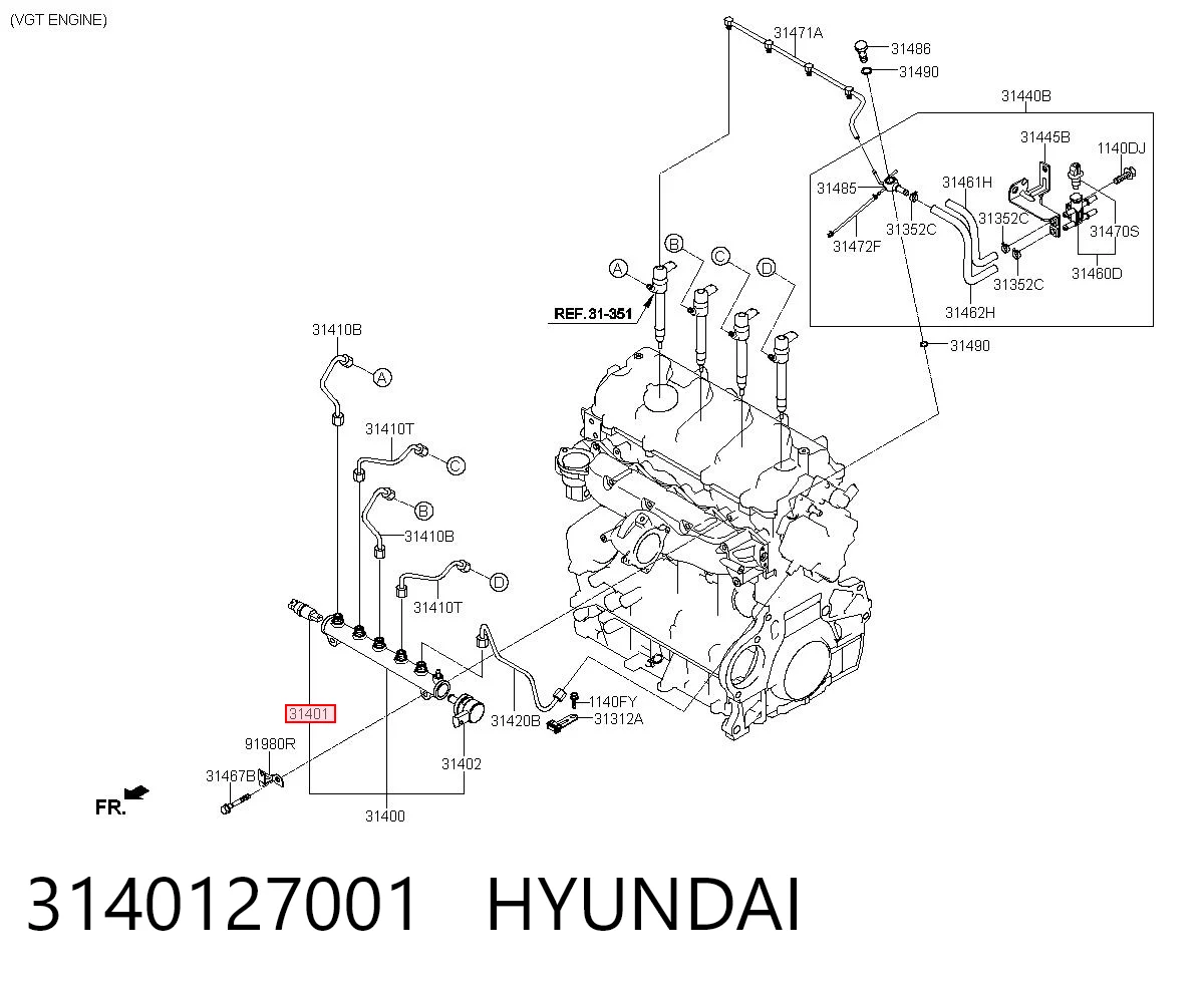 3140127001 Hyundai/Kia Манометры