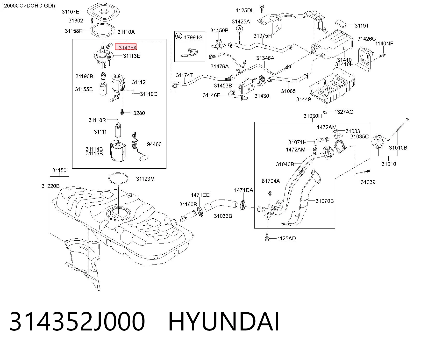 314352J000 Hyundai/Kia Манометры