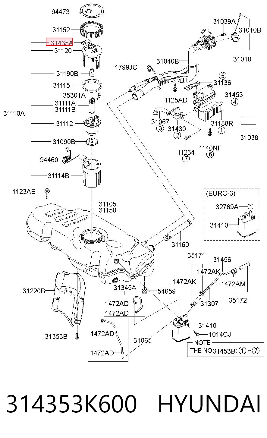 314353K600 Hyundai/Kia 