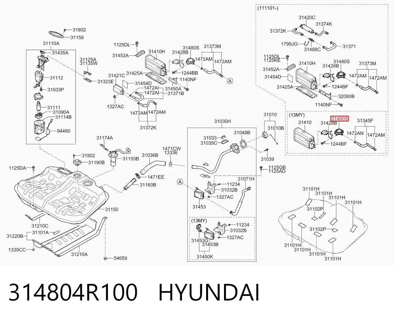 314804R100 Hyundai/Kia 