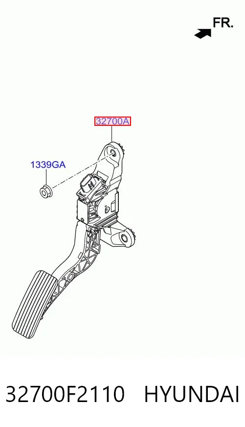 32700F2110 Hyundai/Kia Педали газа