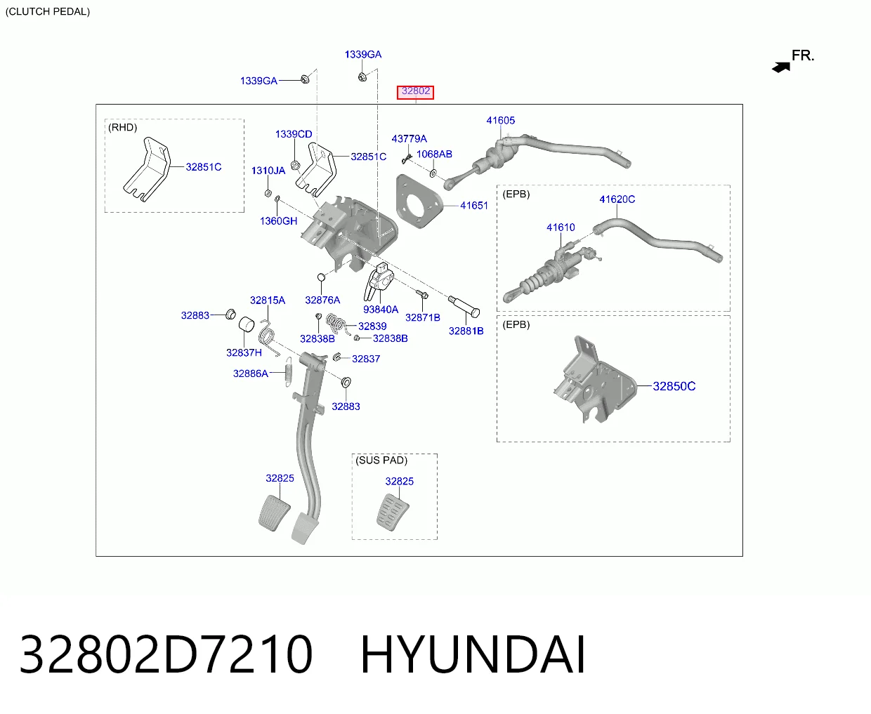 Педаль сцепления Hyundai Tucson 3 TL