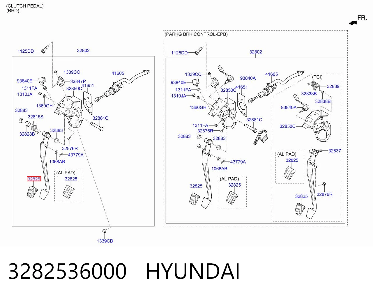 Накладка педали тормоза GSPH249 Onnuri