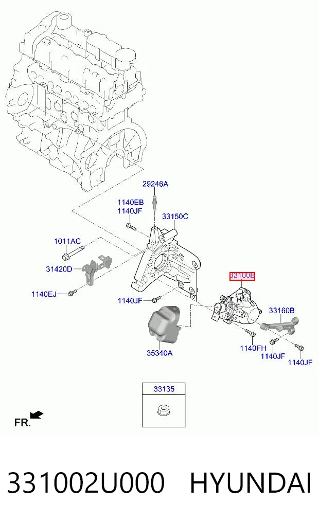 331002U000 Hyundai/Kia Насос топливный высокого давления (ТНВД)