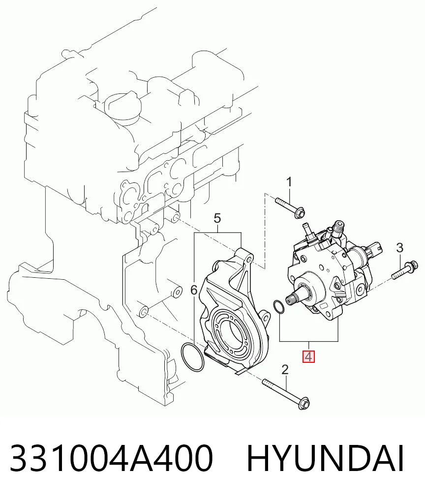 331004A400 Hyundai/Kia Насос топливный высокого давления (ТНВД)