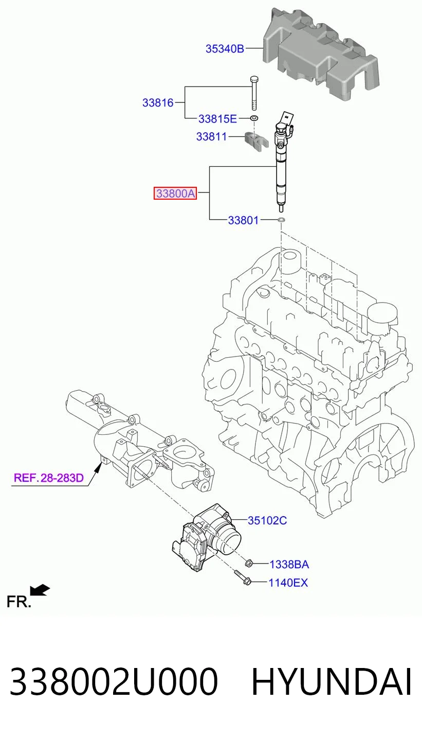 338002U000 Hyundai/Kia Топливные форсунки