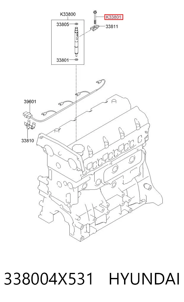 338004X531 Hyundai/Kia Топливные форсунки