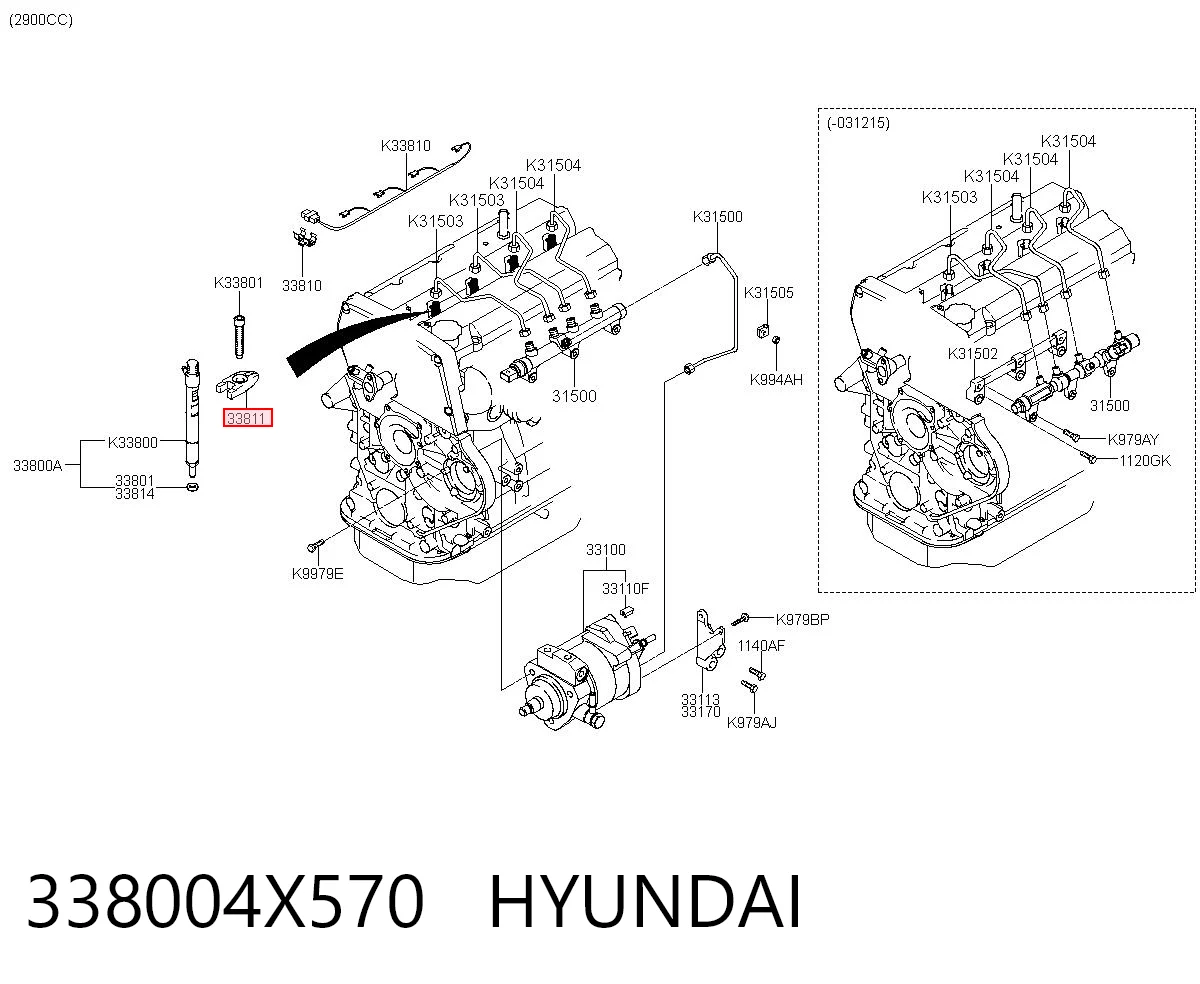 338004X570 Hyundai/Kia Топливные форсунки