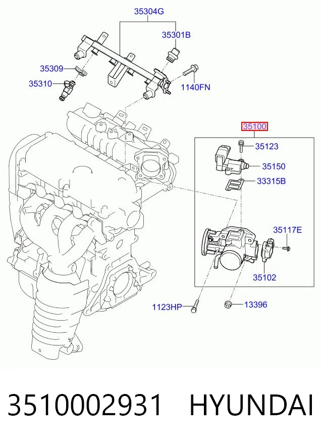Дроссельная заслонка в сборе Chrysler 3510002931 цена, от 69.38 USD