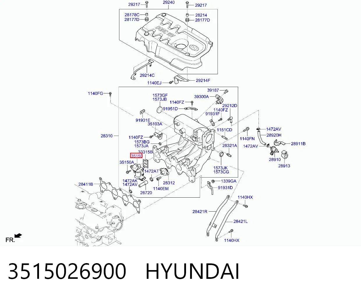 3515026900 Hyundai/Kia Датчик холостого хода
