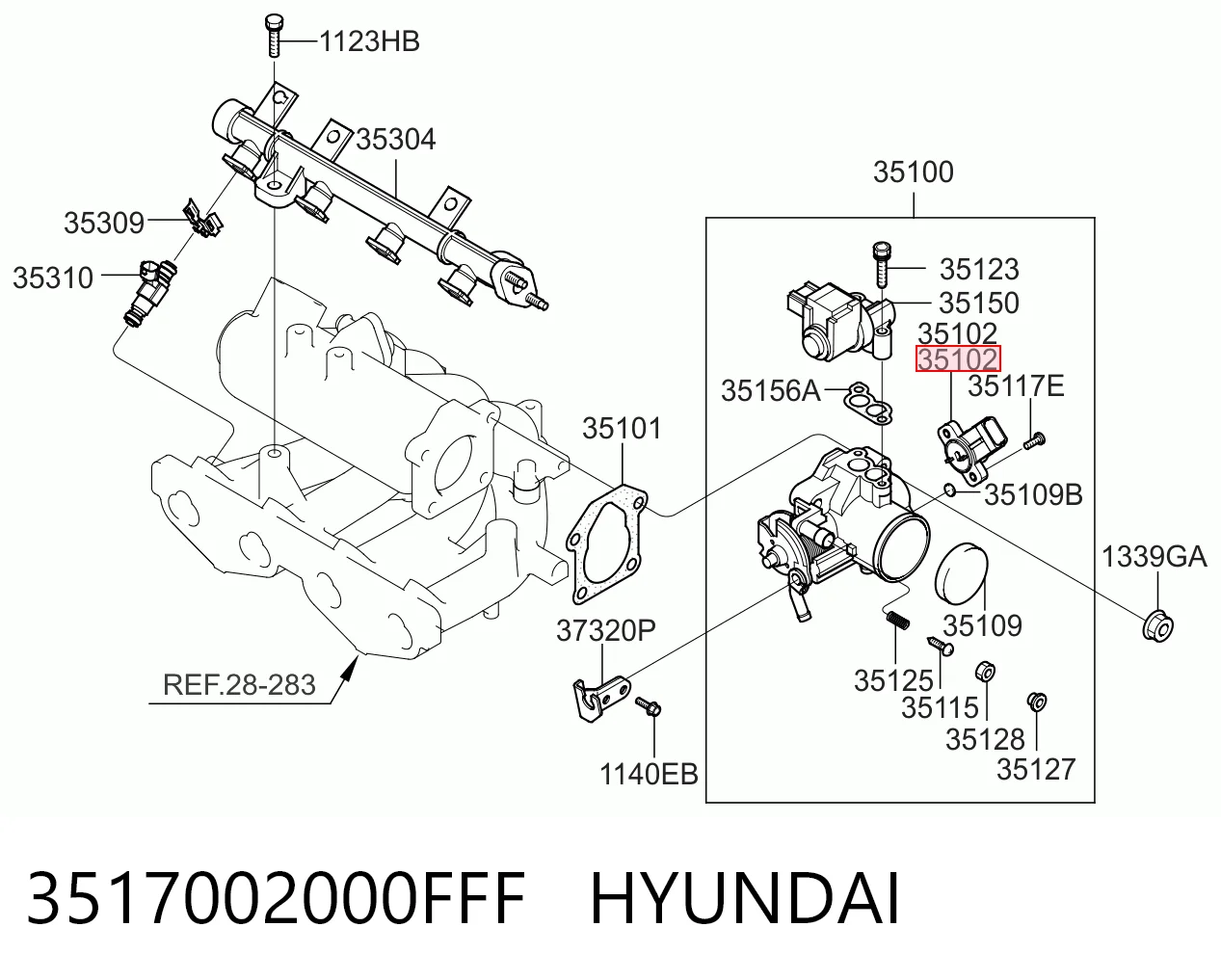  Датчик дроссельной заслонки Hyundai I10 