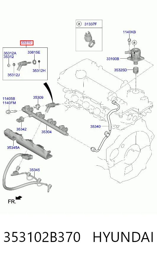 353102B370 Hyundai/Kia Топливные форсунки