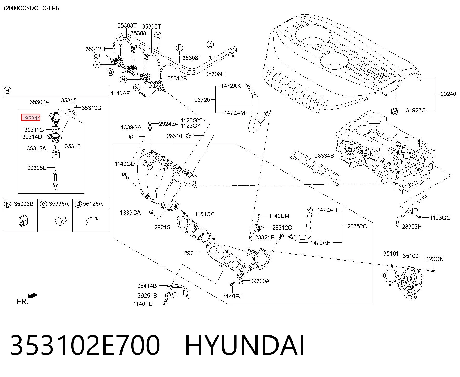 353102E700 Hyundai/Kia Топливные форсунки