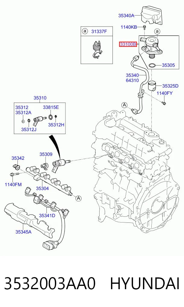 3532003AA0 Hyundai/Kia Насос топливный высокого давления (ТНВД)