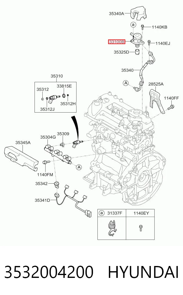 3532004200 Hyundai/Kia Насос топливный высокого давления (ТНВД)