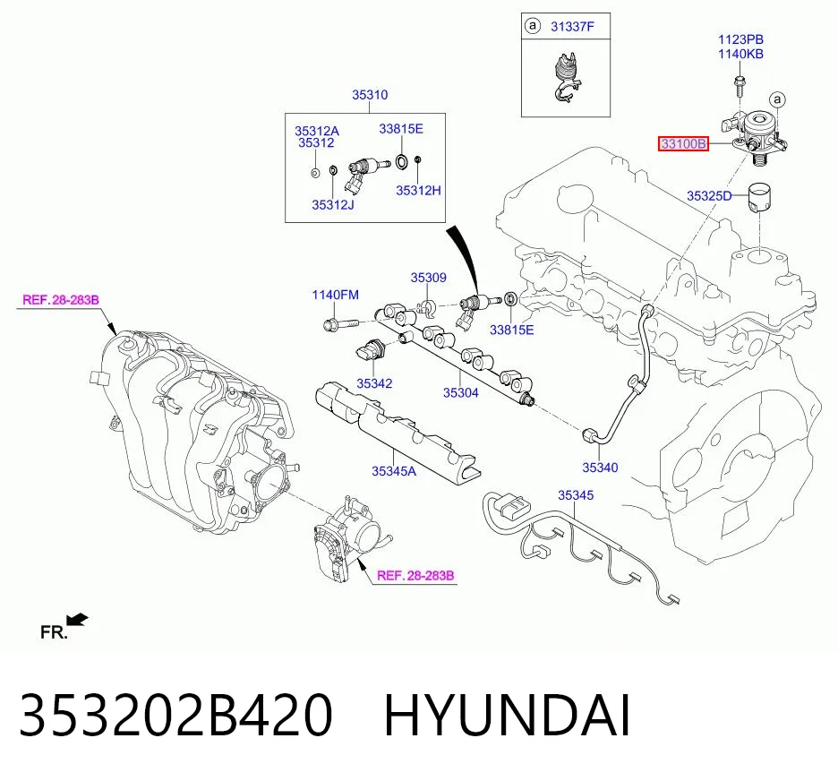 353202B420 Hyundai/Kia Насос топливный высокого давления (ТНВД)
