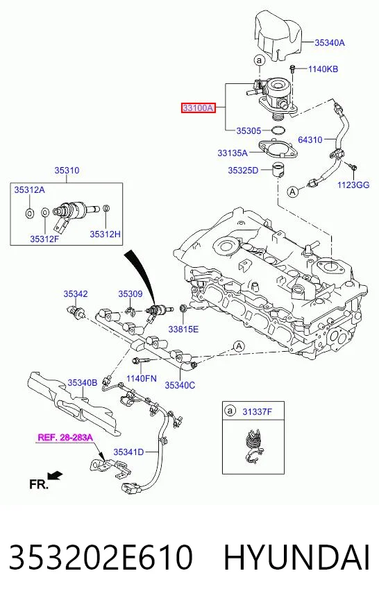 353202E610 Hyundai/Kia Насос топливный высокого давления (ТНВД)