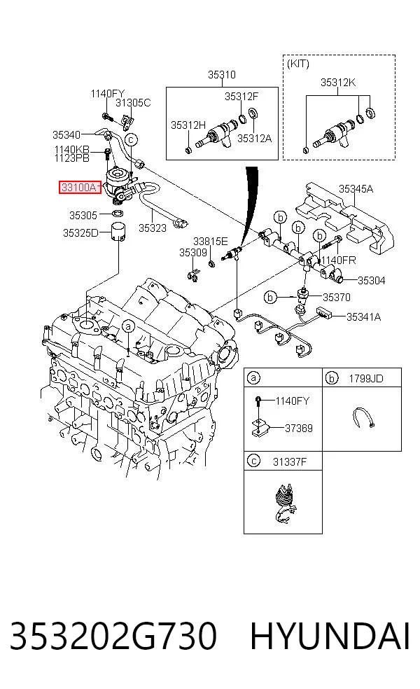 353202G730 Hyundai/Kia Насос топливный высокого давления (ТНВД)