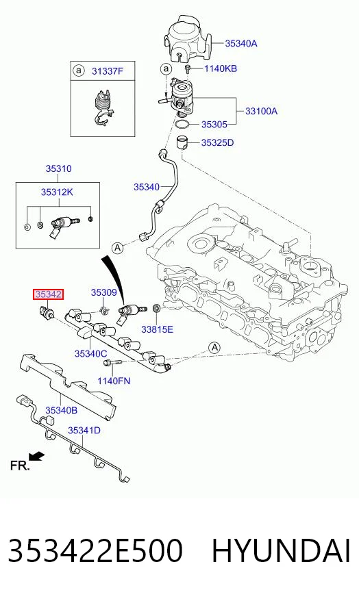 353422E500 Hyundai/Kia Манометры