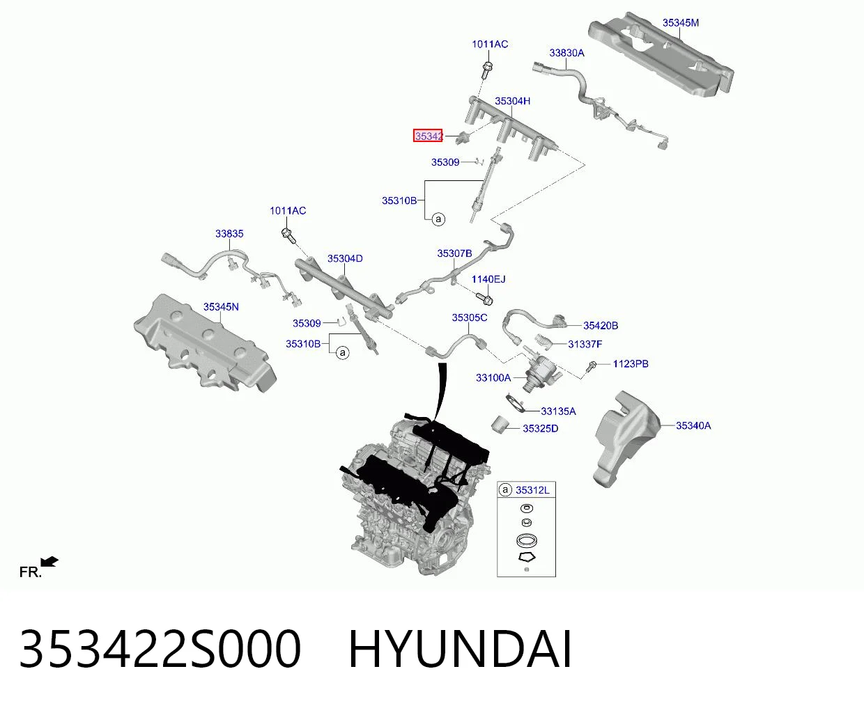 353422S000 Hyundai/Kia Манометры