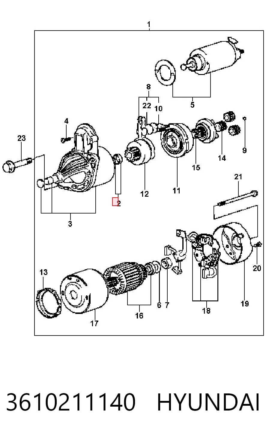 3610211140 Hyundai/Kia