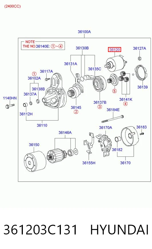 361203C131 Hyundai/Kia