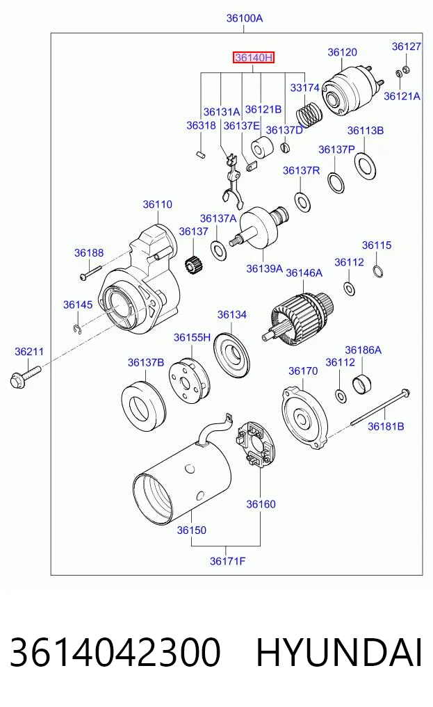 3614042300 Chrysler Вилка стартера