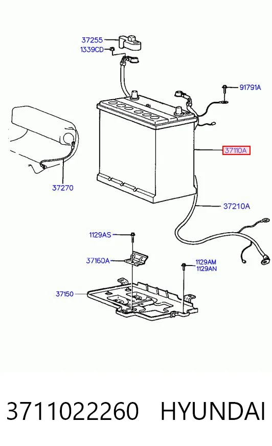 Аккумулятор 288000T031 Toyota