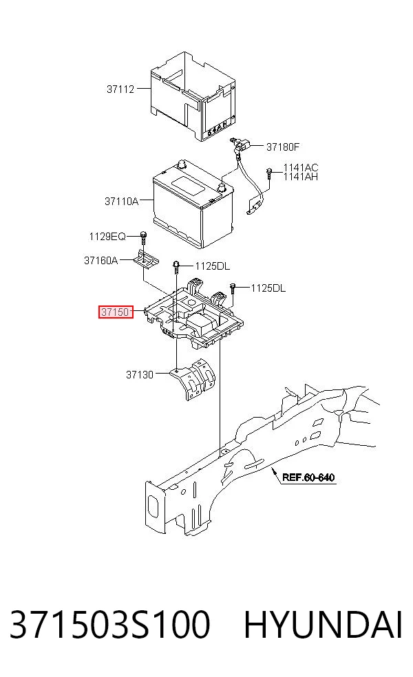 371503S100 Hyundai/Kia Аккумуляторная батарея