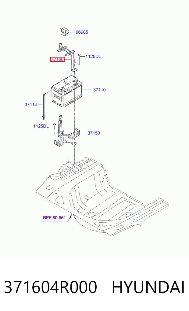 371604R000 Hyundai/Kia Подставка аккумулятора (АКБ)