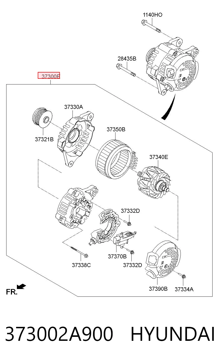 373002A900 Hyundai/Kia Генератор автомобильный