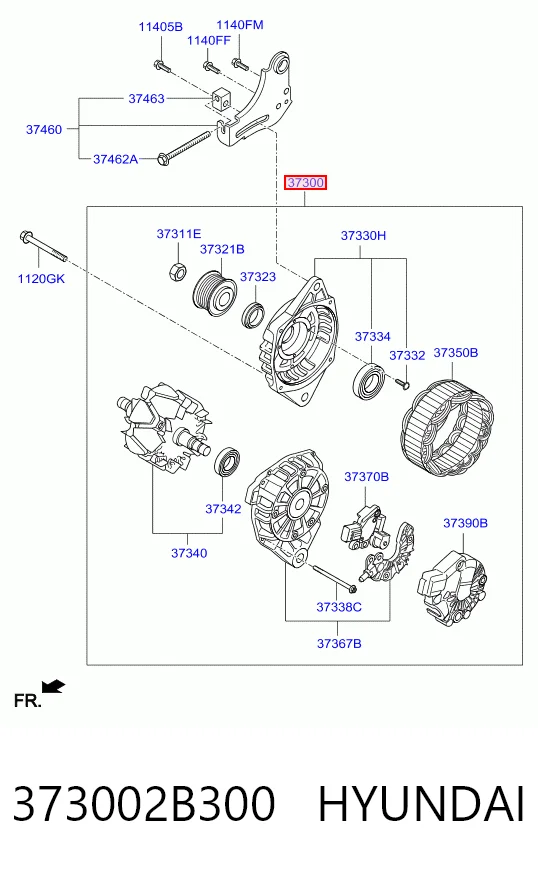 373002B300 Hyundai/Kia Генератор автомобильный