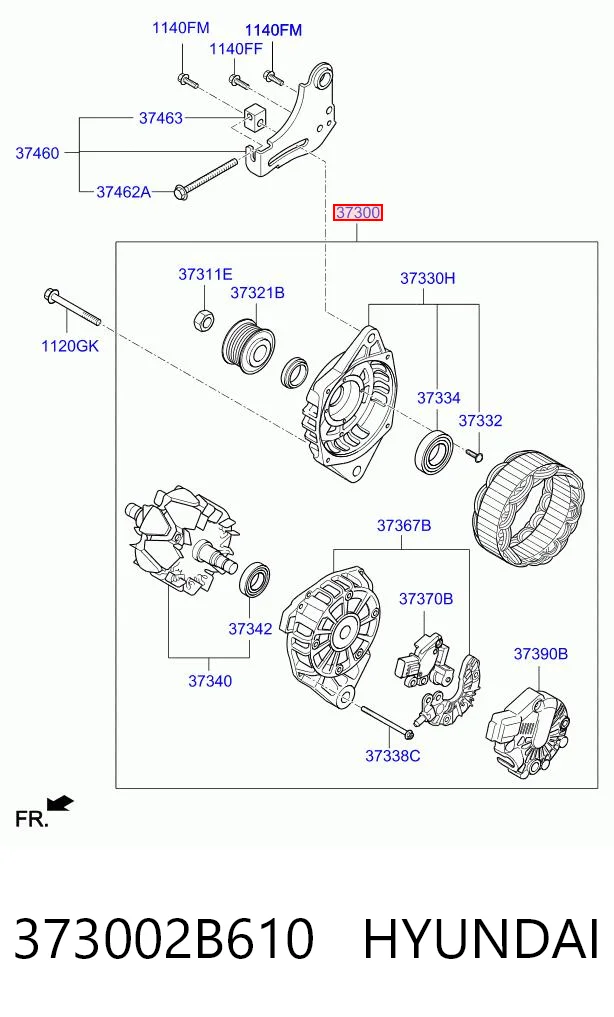 373002B610 Hyundai/Kia Генератор автомобильный