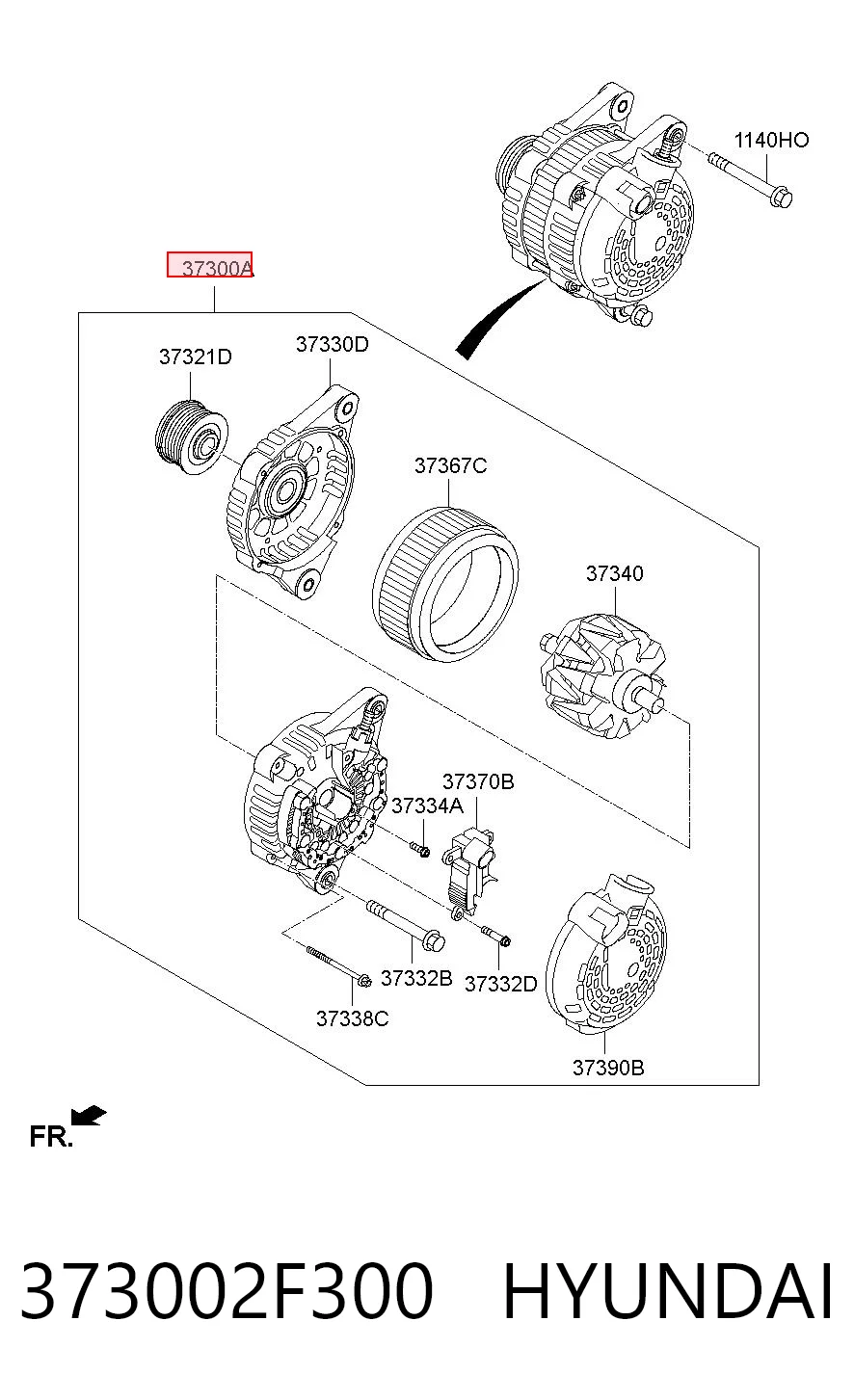 373002F300 Hyundai/Kia Генератор автомобильный
