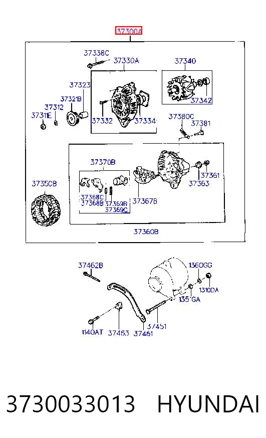 MD136839 Proton Генератор автомобильный