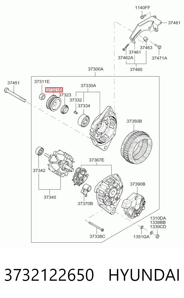 Инерционный шкив Chrysler 3732122650 цена, от 24.49 USD