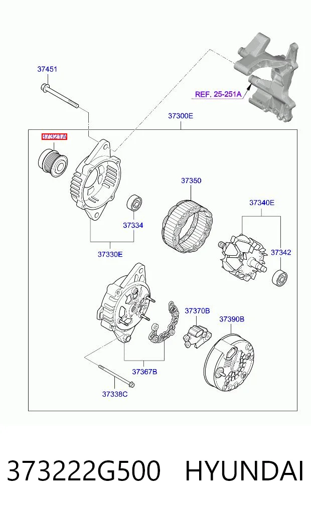 Шкив генератора DC2720 BGA