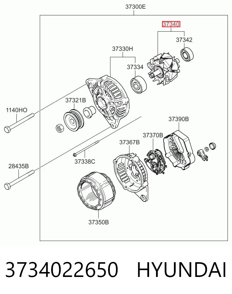  Якорь генератора KIA Ceed 