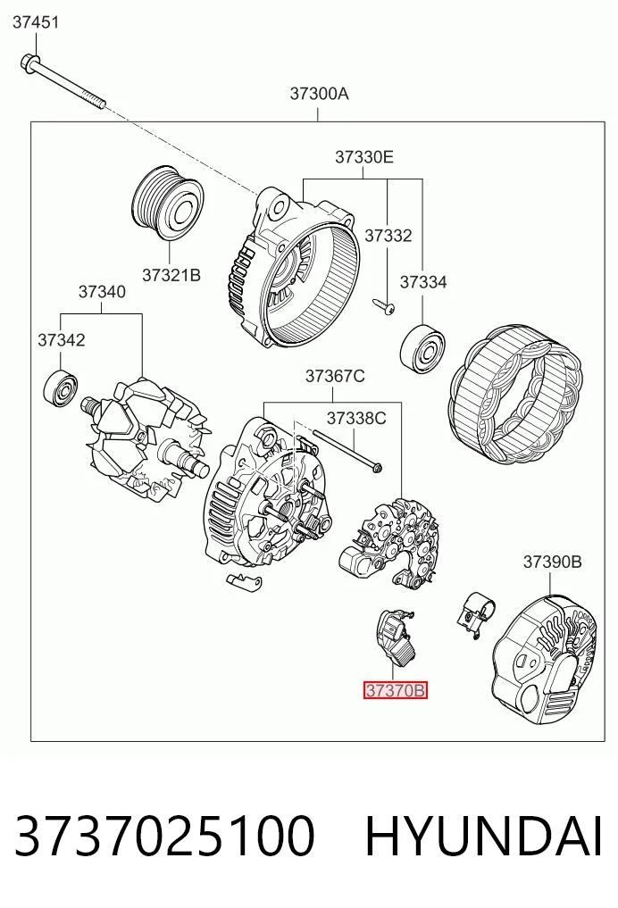 Реле зарядки генератора Hyundai Sonata V седан (NF) (2007 - 2010) цена, от 19.00 USD