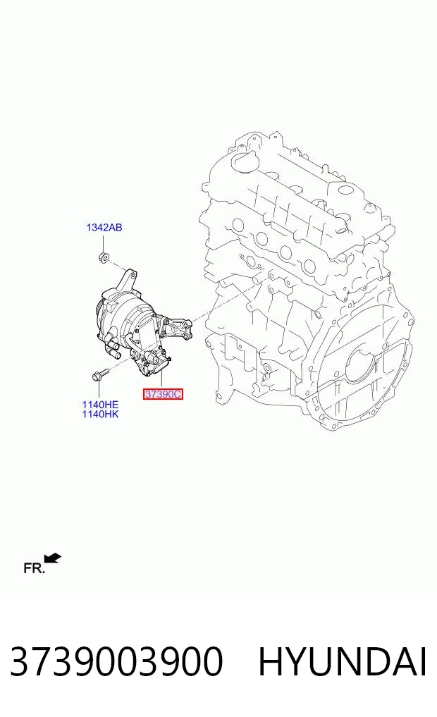 3739003900 Hyundai/Kia Генератор автомобильный