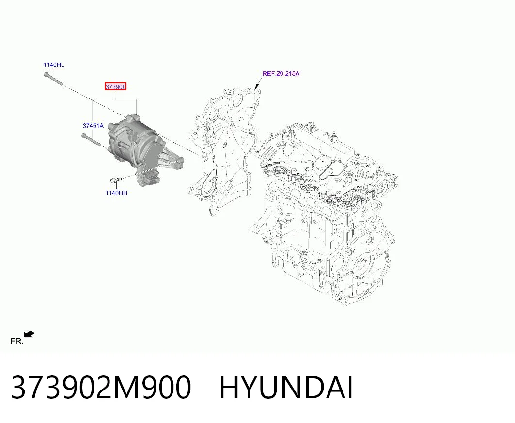 373902M900 Hyundai/Kia Генератор автомобильный