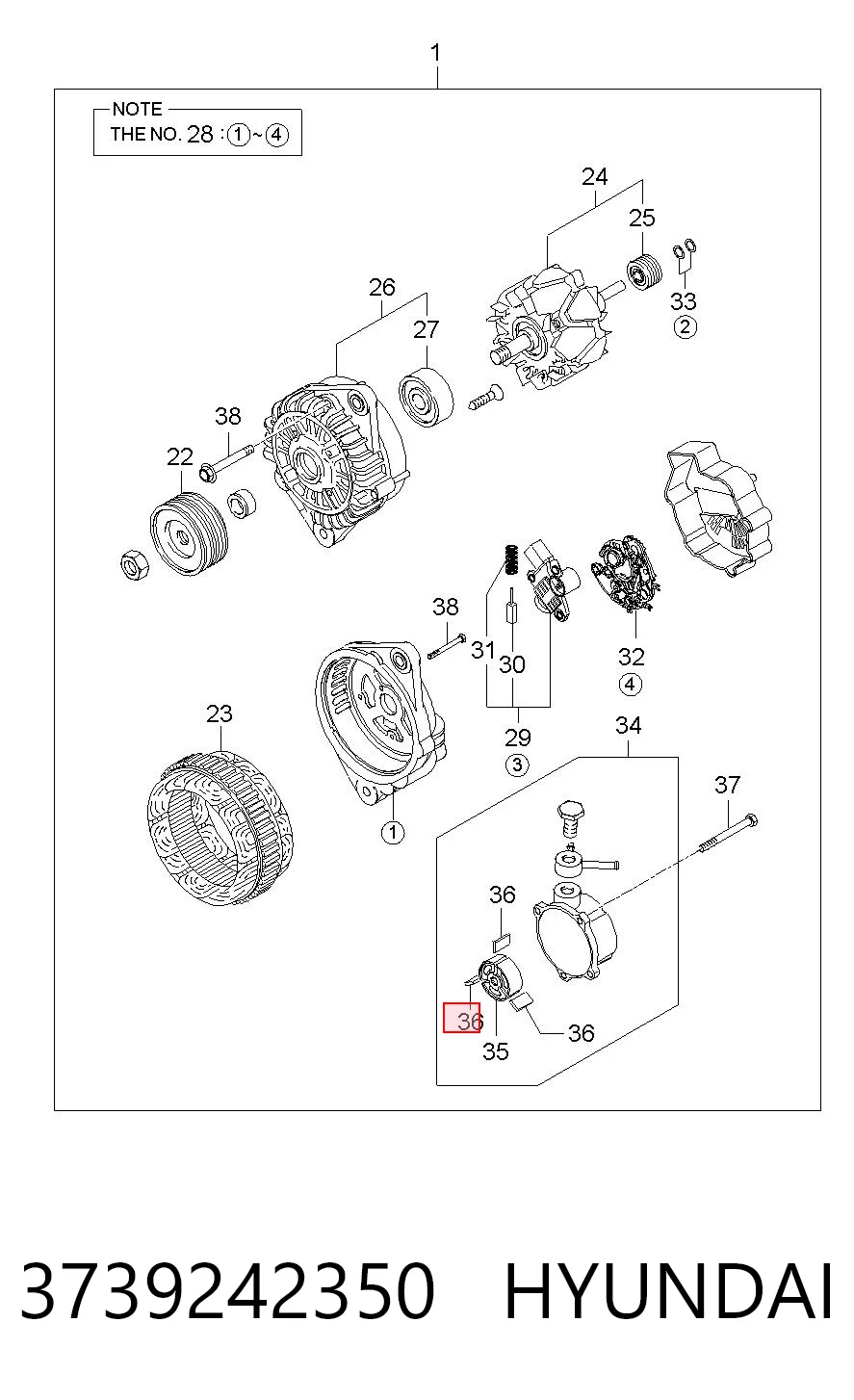 3739242350 Hyundai/Kia
