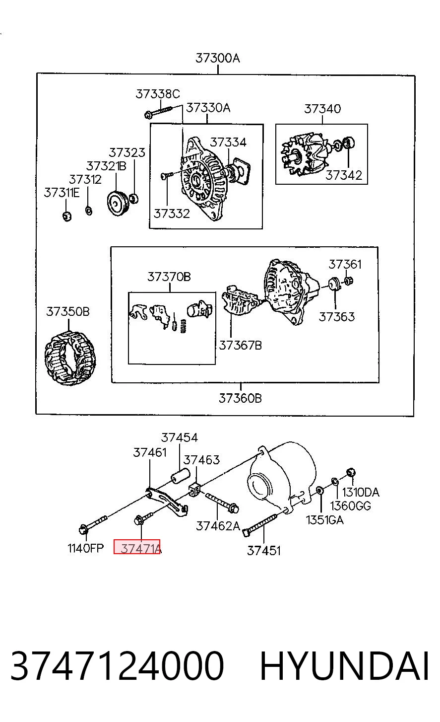 3747124000 Hyundai/Kia 