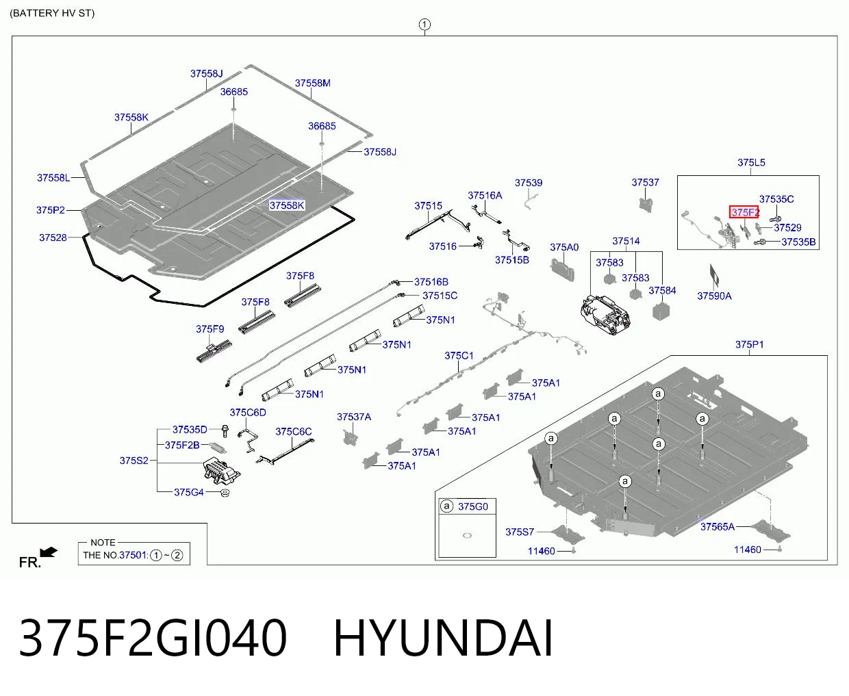 375F2GI040 Hyundai/Kia Предохранители электрических цепей