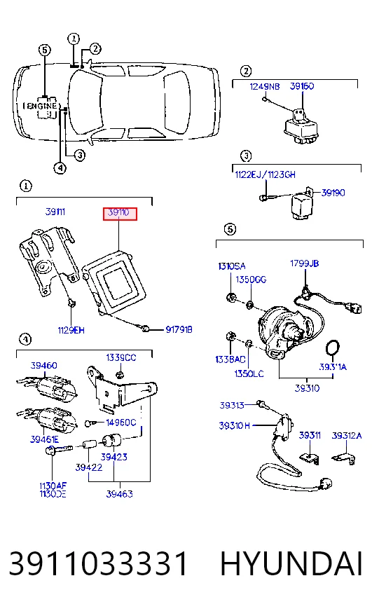 Мозги двигателя на Hyundai Sonata III 